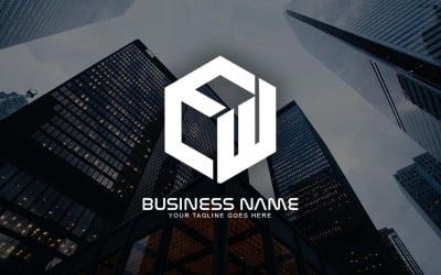 Diseño de logotipo de carta EW profesional para su negocio - Identidad de marca