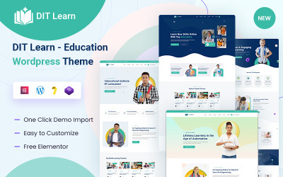 DiT-Learn - Utbildning &amp;amp; onlinekurser WordPress-tema