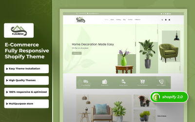 Flouresh - Multipurpose garden and plant Shopify 2.0 Theme
