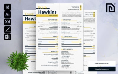 Graphic design resume template | Finish Resume