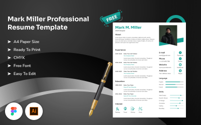 Mark Miller - Modèle de CV professionnel gratuit