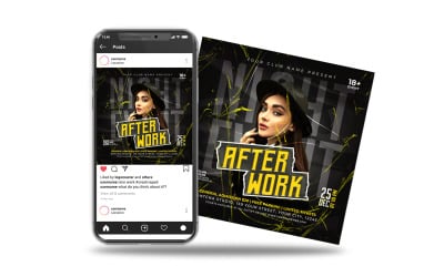 night party music after work flyer