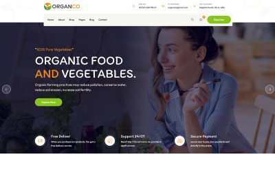 Organco - Bakkal ve Organik Gıda WordPress Teması