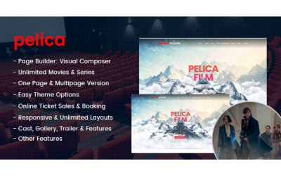 Pelica - Thème WordPress pour le cinéma, les films et les séries