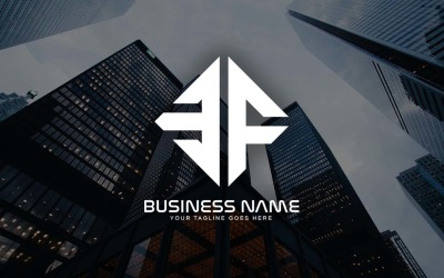 Profesjonalny projekt logo listu EF dla Twojej firmy - tożsamość marki