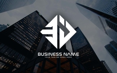 Professioneel EJ Letter Logo-ontwerp voor uw bedrijf - merkidentiteit