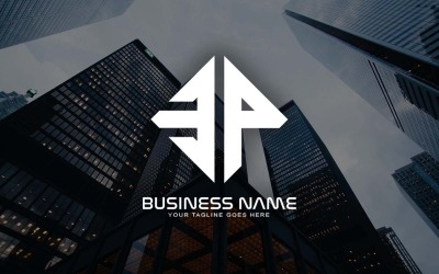 Professioneel EP-letterlogo-ontwerp voor uw bedrijf - merkidentiteit