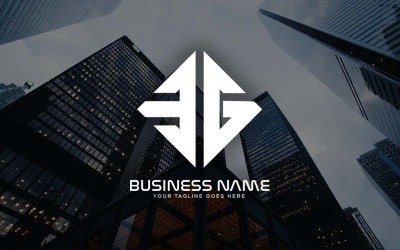 Professionelles EG Letter Logo Design für Ihr Unternehmen - Markenidentität
