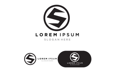 Negocio corporativo S letra logo v2