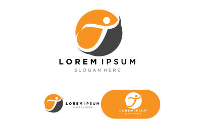 T logo icon design element v1