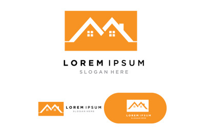 Inmobiliaria , Propiedad y Construcción Logo diseño versión 1
