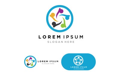 Community Logo Design Template for Teams or Groups version4