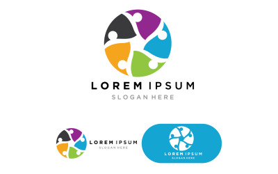 Community Logo Design Template for Teams or Groups version6