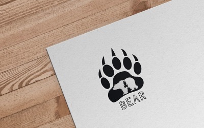 Logotipo digital do animal &amp;#39;&amp;#39;urso&amp;#39;&amp;#39;