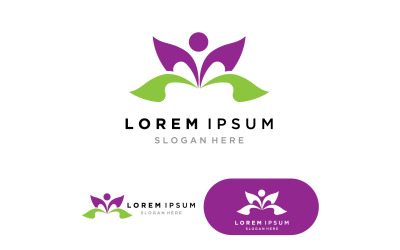 Lotus flowers design for spa, yoga class, hotel v2