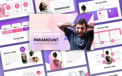 Paramount - багатоцільовий шаблон PowerPoint для психічного здоров'я