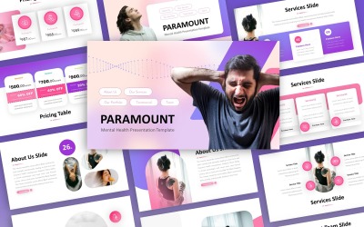 Paramount - modelo de PowerPoint multifuncional para saúde mental