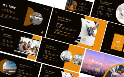 Firework Creative Powerpoint Template