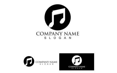 Music player note Icon Vector illustration v8