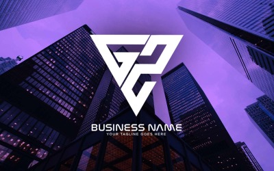 Professionelles GZ Letter Logo Design für Ihr Unternehmen - Markenidentität