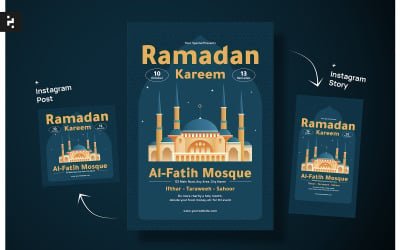 Ramadan Kareem-Flyer-Vorlagen
