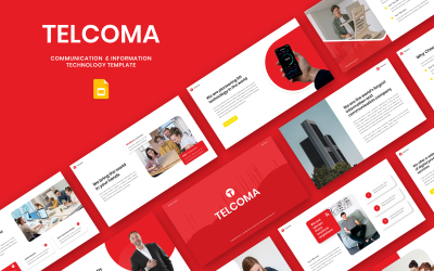 Telcoma - Google-Folienvorlage für Kommunikations- und Informationstechnologie