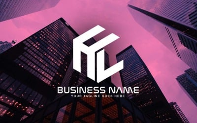 Professioneel HL Letter Logo-ontwerp voor uw bedrijf - merkidentiteit
