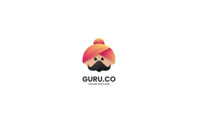 Guru Gradient Kolorowe Logo