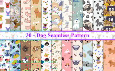 Hund nahtlose Muster, Hund Muster, Hund digitales Papier