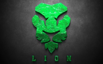 Modelo de logotipo animal leão