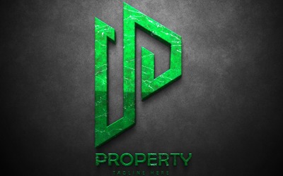 Property &#039;&#039;P&#039;&#039; Letter Logo Template