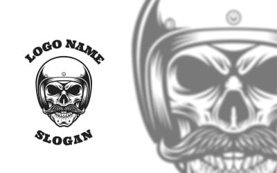 Skull Ride Graphic Logo Design