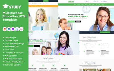 Studera - Utbildning HTML-mall
