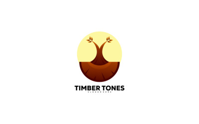 Timber Tones Gradient Colorful Logo