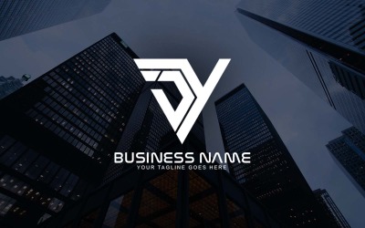 Création de logo professionnel JY Letter pour votre entreprise - Identité de marque