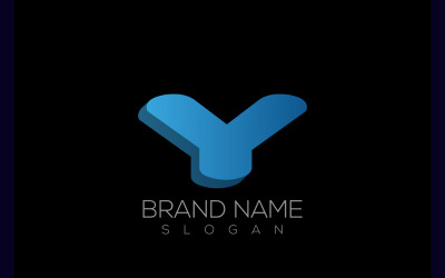 3D Y Logo Vector | Modern Vector Letter Y 3D Logo Design