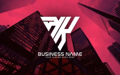 Design professionale del logo della lettera KK per la tua attività - Identità del marchio