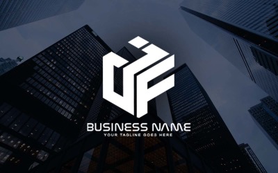 Design profissional de logotipo da letra JF para sua empresa - identidade de marca