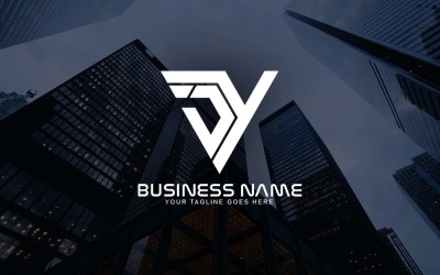 Design profissional de logotipo da letra JY para sua empresa - identidade de marca