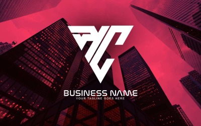 Design profissional de logotipo de carta KC para sua empresa - identidade de marca