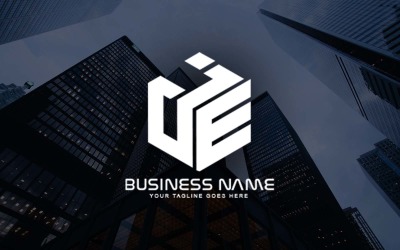 Design profissional de logotipo de letra JE para sua empresa - identidade de marca