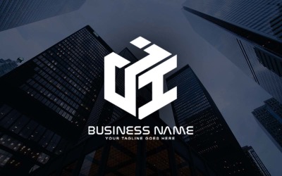 Design profissional de logotipo de letra JI para sua empresa - identidade de marca