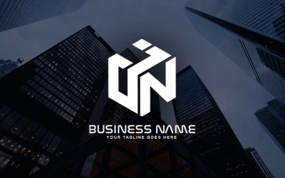 Design profissional de logotipo de letra JN para sua empresa - identidade de marca