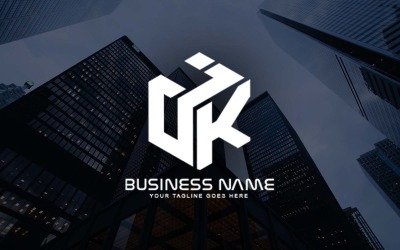 Professionelles JK Letter Logo Design für Ihr Unternehmen - Markenidentität