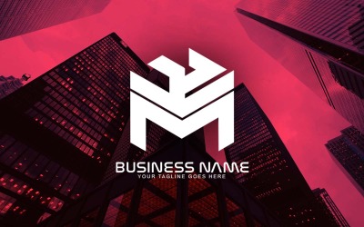 Professionelles KM Letter Logo Design für Ihr Unternehmen - Markenidentität