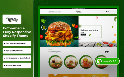 Foodiesfy - Thème Shopify 2.0 réactif FastFood