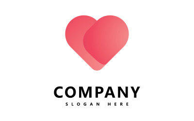 Modèle de logo coeur Love logo icône vector design V3
