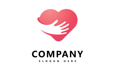Modèle de logo coeur Love logo icône vector design V4