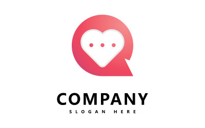 Modèle de logo coeur Love logo icône vector design V7