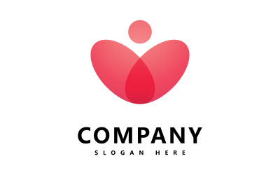 Modèle de logo coeur Love logo icône vector design V8